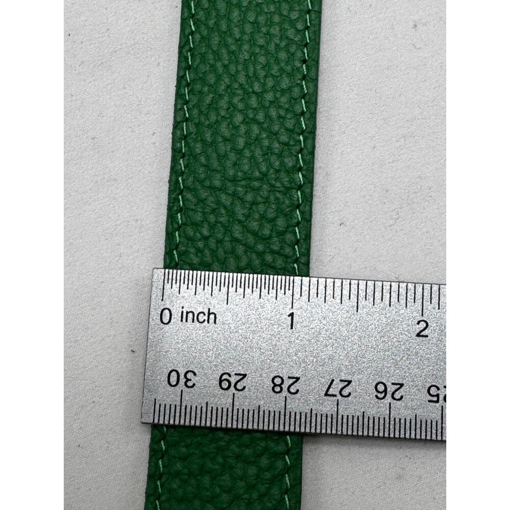 Persaman Genuine Leather Kelly Green Brass Buckle 41" long NWT Classic Work - Picture 5 of 7